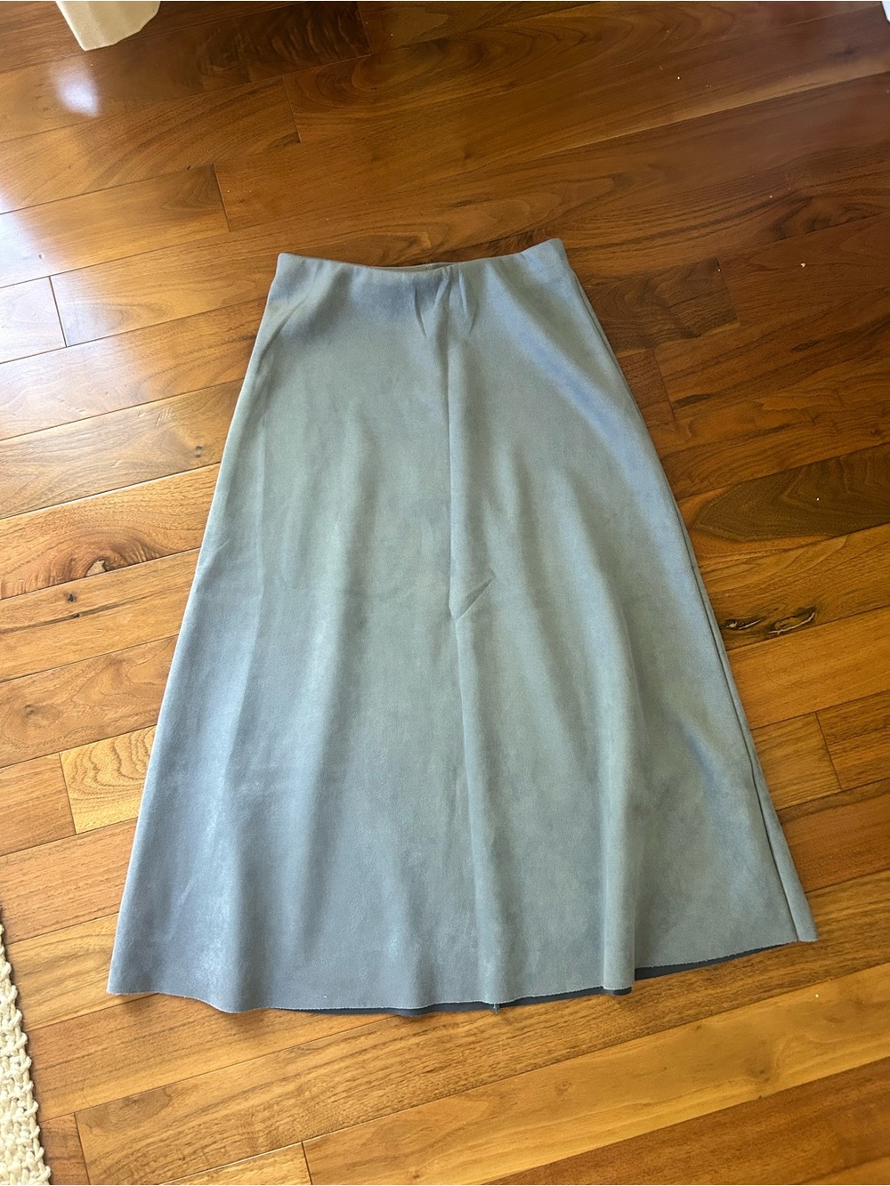 Women’s A-Line Midi Skirt in Light Blue